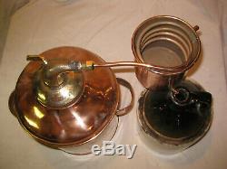 Antique Copper Moonshine Still with a RARE Coil and Jug Whiskey Still Pot LQQK