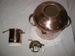 Antique Copper Moonshine Still with a RARE Coil and Jug Whiskey Still Pot LQQK