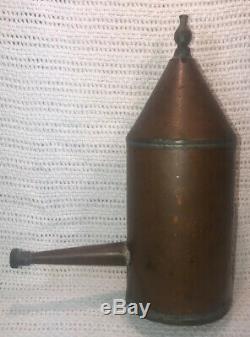 Antique Copper Moonshine Whiskey Still Piece Part Valve Spout Bar Decor Rare