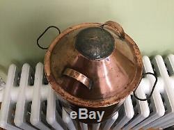 Antique Copper Moonshine Whiskey Still Pot -Boiler Vintage Very Nice
