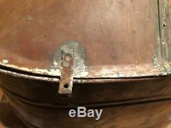 Antique Copper Moonshine Whiskey Still Pot Boiler wIth Spout