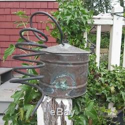 Antique Copper Moonshine Whiskey Still with Coil Great Patina