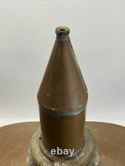 Antique Large Copper Moonshine Still Whiskey Threaded Top