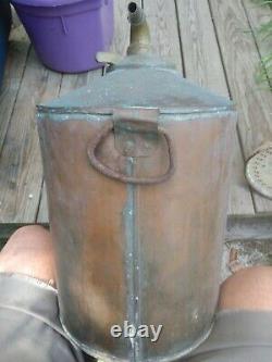 Antique Moonshine Copper Still Thumper 5 gallon very good condition
