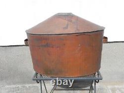 Antique Oval Copper Moonshine Still