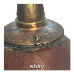 Antique Pre Prohibition Era Moonshine Copper Still Handles Lid Liquor Patina