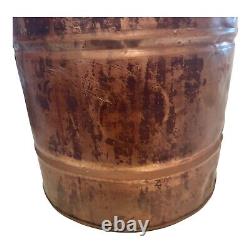 Antique Pre Prohibition Era Moonshine Copper Still Handles Lid Liquor Patina