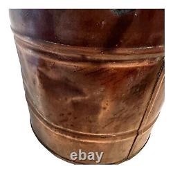 Antique Pre Prohibition Era Moonshine Copper Still Handles Lid Liquor Patina