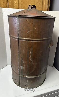 Antique Primitive Copper Moonshine Whiskey Still Water Cooler Boiler Spigot