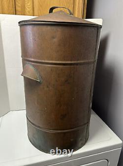 Antique Primitive Copper Moonshine Whiskey Still Water Cooler Boiler Spigot