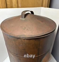 Antique Primitive Copper Moonshine Whiskey Still Water Cooler Boiler Spigot