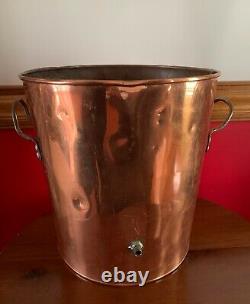 Antique Primitive Large 14 Copper Stock Pot Steamer Still Moonshine Whiskey