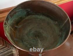 Antique Primitive Large 14 Copper Stock Pot Steamer Still Moonshine Whiskey