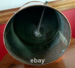 Antique Primitive Large 14 Copper Stock Pot Steamer Still Moonshine Whiskey