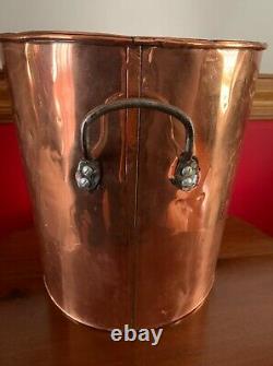 Antique Primitive Large 14 Copper Stock Pot Steamer Still Moonshine Whiskey