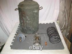 Antique RARE Copper Moonshine Still withCoil + Moonshine Bottle-A MAN CAVE MUST