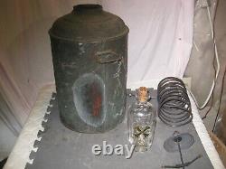 Antique RARE Copper Moonshine Still withCoil + Moonshine Bottle-A MAN CAVE MUST