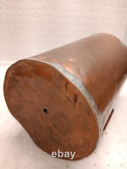 Antique VTG Copper Moonshine Still Barrel with Handle 16 Tall