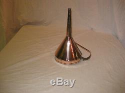 Antique / Vintage Copper Funnel Automobilia Motor Oil Moonshine Still