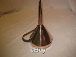 Antique / Vintage Copper Funnel Automobilia Motor Oil Moonshine Still