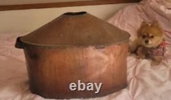 Antique Vintage Copper Moonshine Still Pot 19x10x15