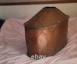 Antique Vintage Copper Moonshine Still Pot 19x10x15