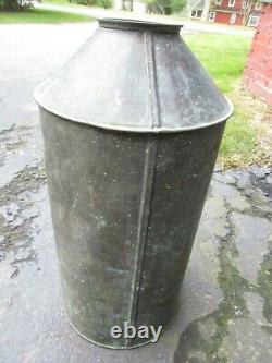 Antique Vintage Copper Moonshine Still Pot Boiler Tank Threaded Top