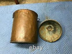 Antique Vintage Copper Moonshine Still Pot Boiler Threaded Top 5 gallons
