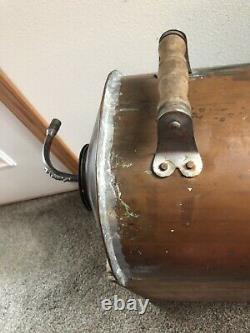 Antique Vintage Copper Moonshine Still Pot. Threaded Top 5 Gallons. NO LEAKS