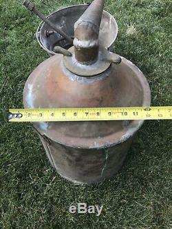 Antique Vintage Copper Moonshine Whiskey Still, Coil, Bucket