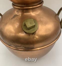 Antique Vintage E. H. Sargent Copper Moonshine Still Pot