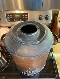 Antique copper moonshine still