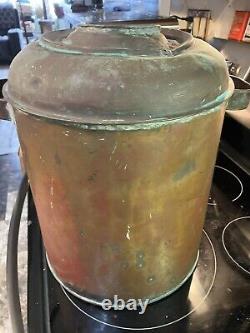 Antique copper moonshine still