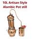 Artisan Style 10l Copper Pot Still For Making Essencial Oil Moonshine Gin Whisky