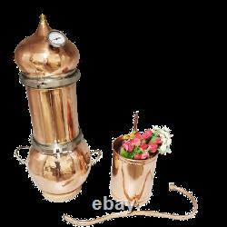 Artisan Style 10L Copper Pot Still For Making Essencial Oil Moonshine Gin Whisky