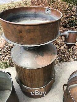 Awesome Antique Copper Moonshine Still