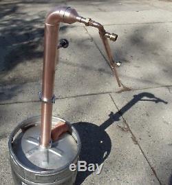 Beer Keg ELBOW Kit 2 inch Copper Moonshine Still Column reflux with 1' extension