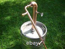 Beer Keg ELBOW Kit 2 inch Copper Pipe Moonshine Still Pot Still Column reflux