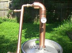 Beer Keg Kit 2 inch Copper Moonshine Pot Still Distillation Column