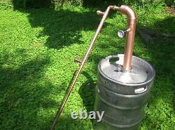 Beer Keg Kit 2 inch Copper Moonshine Pot Still Distillation Column