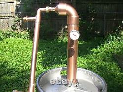 Beer Keg Kit 2 inch Copper Moonshine Still Pot Still Distillation Column