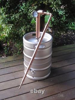 Beer Keg Kit 2 inch Copper Pipe Moonshine Pot Whiskey Still- KEGS NOT INCLUDED