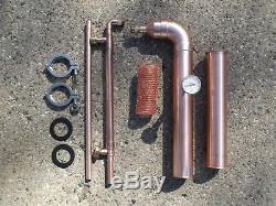 Beer Keg Kit 2 inch Elbow Copper Moonshine Still Column reflux with 1' extension