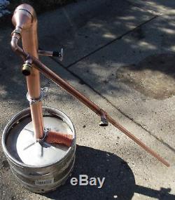 Beer Keg Kit 2 inch Elbow Copper Moonshine Still Column reflux with 1' extension
