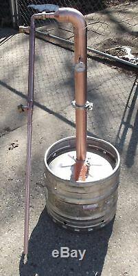 Beer Keg Kit 2 inch Elbow Copper Moonshine Still Column reflux with 1' extension