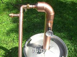 Beer Keg Kit 2 inch Pipe Copper Moonshine Still Pot Still Distillation Column