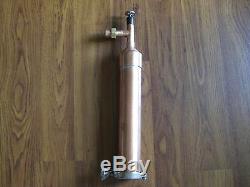 Beer Keg Kit Moonshine Still Head 1 ft column 2 x 1/2 Copper tri clamp withunion