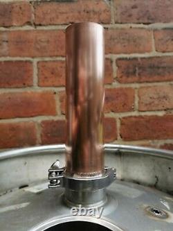 Beer Keg Moonshine Still Kit 2 inch Copper Pipe SS Ferrule Column Adapter Tri C