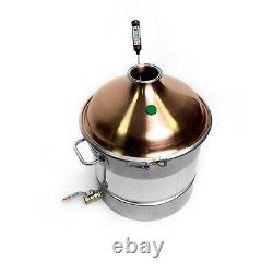 Boiler with Copper M1 lid 3 for moonshine still distiller 25 Liter (6,6 gal)