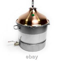 Boiler with Copper M1 lid 3 for moonshine still distiller 25 Liter (6,6 gal)